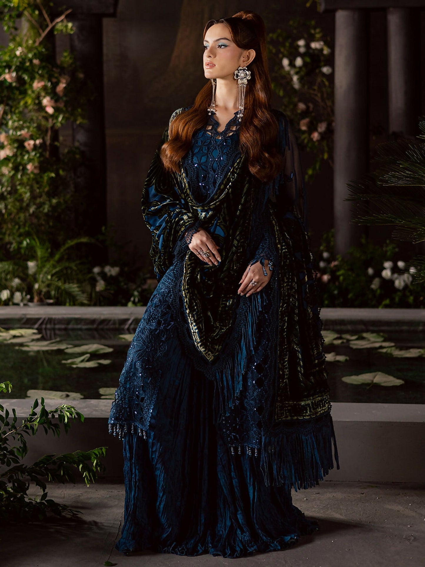 Mahnur Amelia Embroidered Stitched 3-Piece Suit–CK-008