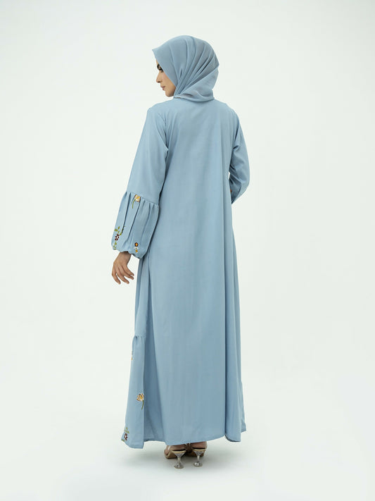 Kachy Dhaagy Dhanak Embroidered Maxi