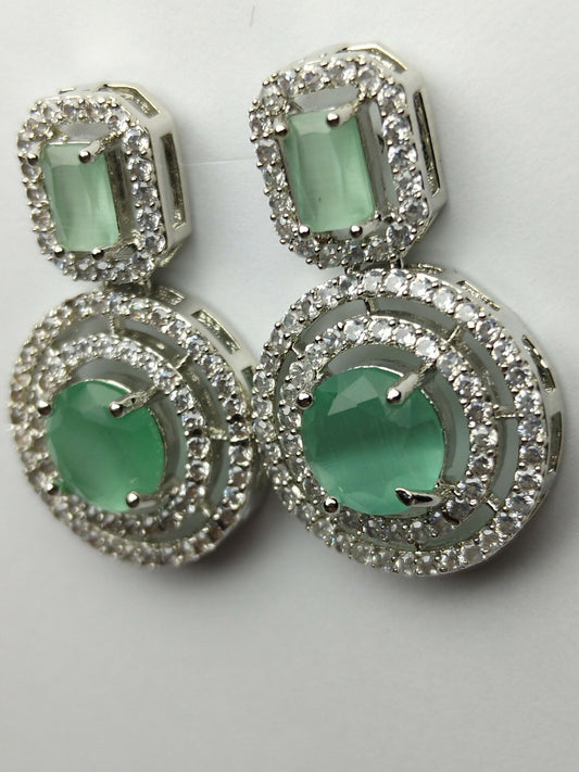 H&A Jewellery One Carat American Diamond Earrings