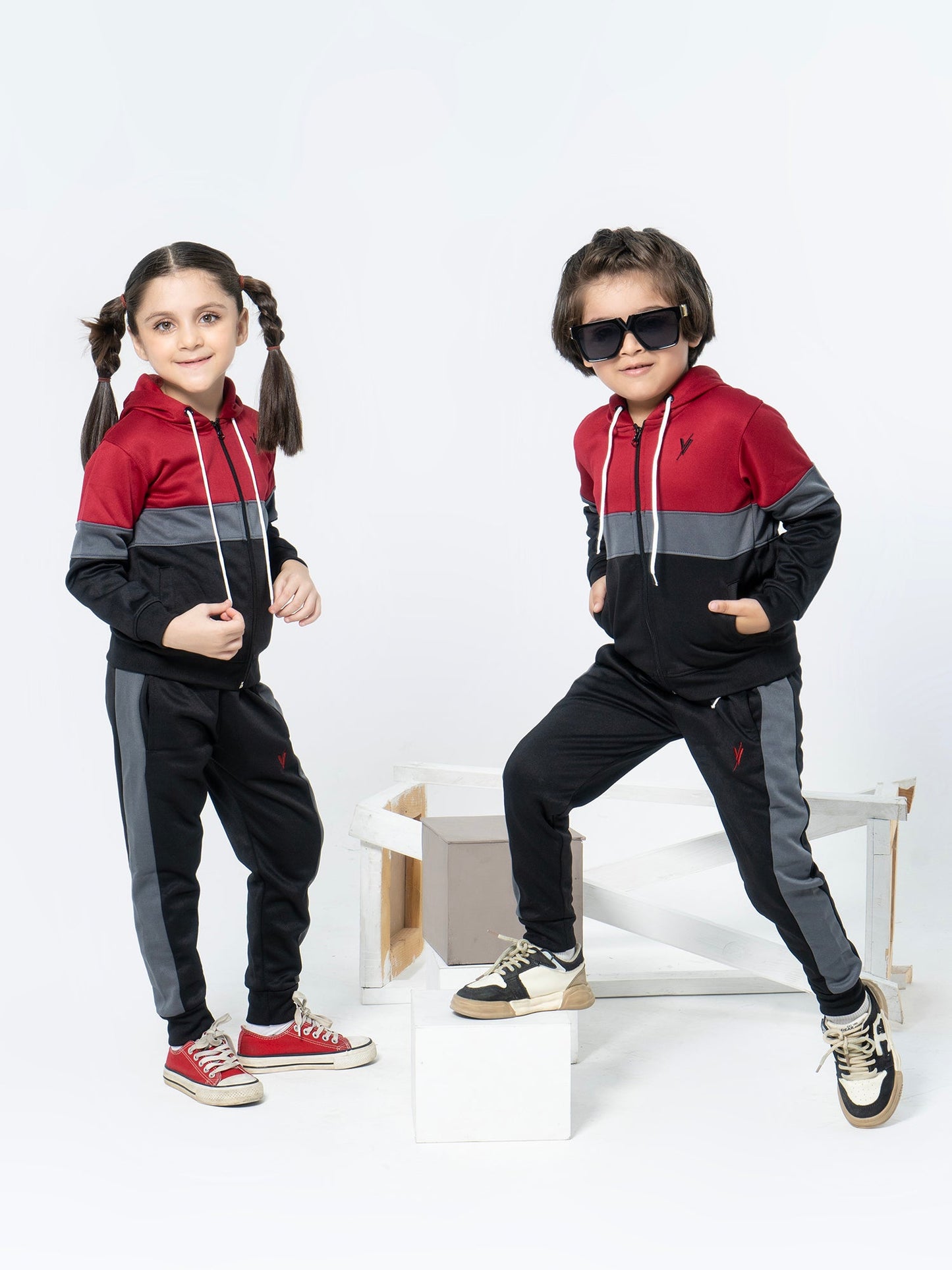 Velvour Fleece Hooded Tracksuit-VWT06-A