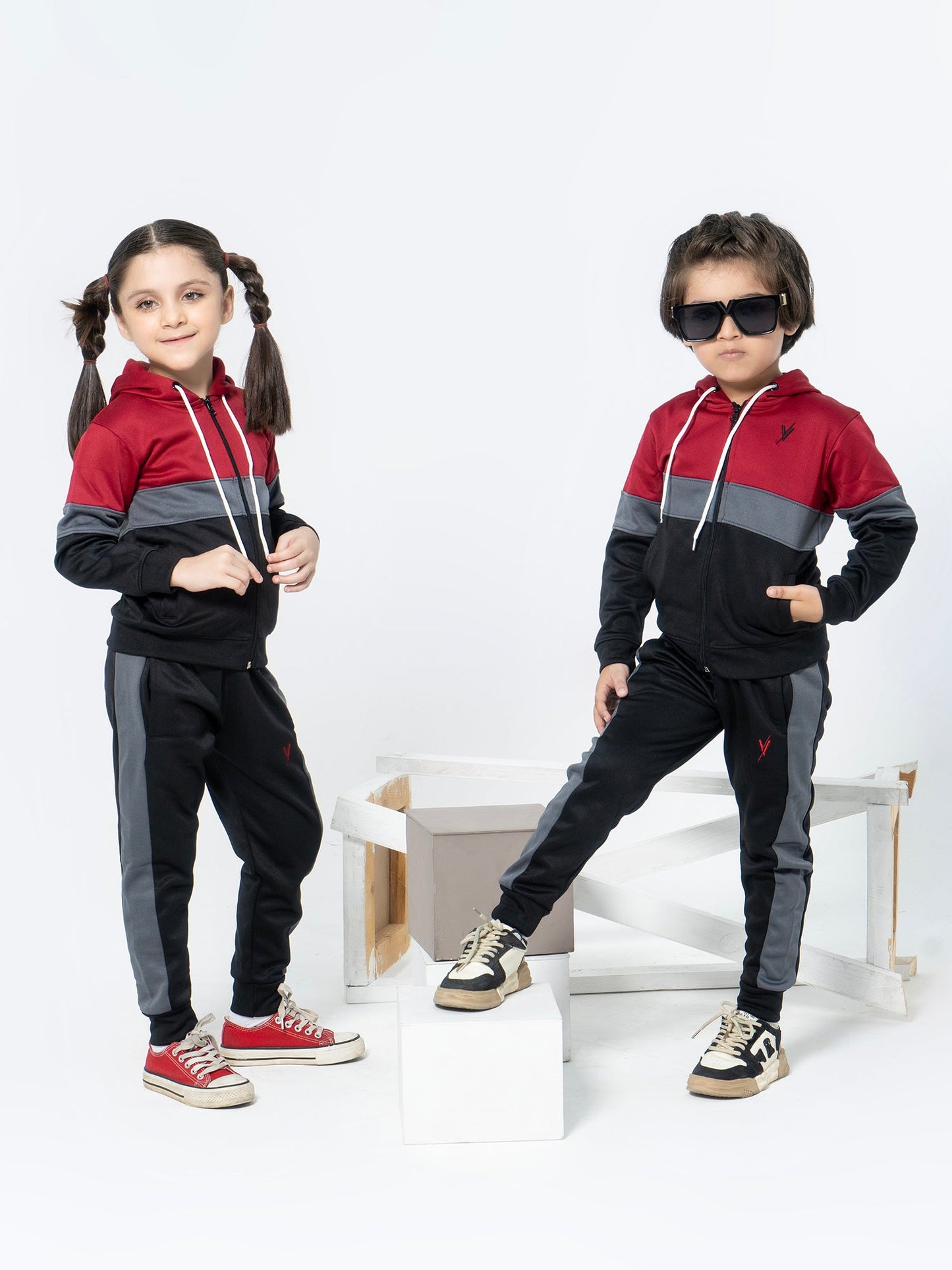 Velvour Fleece Hooded Tracksuit-VWT06-A