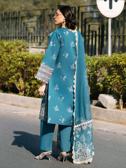 Mahnur Broadway Luxury Lawn'26 Embroidered Stitched 3-Piece Suit-BW-010