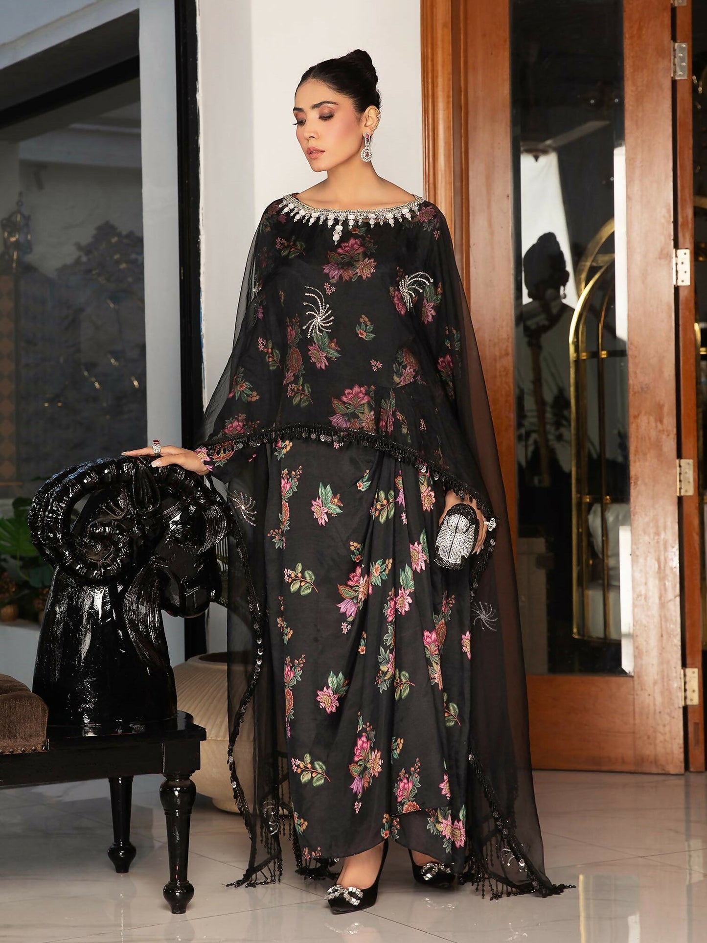 Shiza Hassan Sublime Luxury Pret Organza Embellished Stitched 2-Piece Suit-Elysian