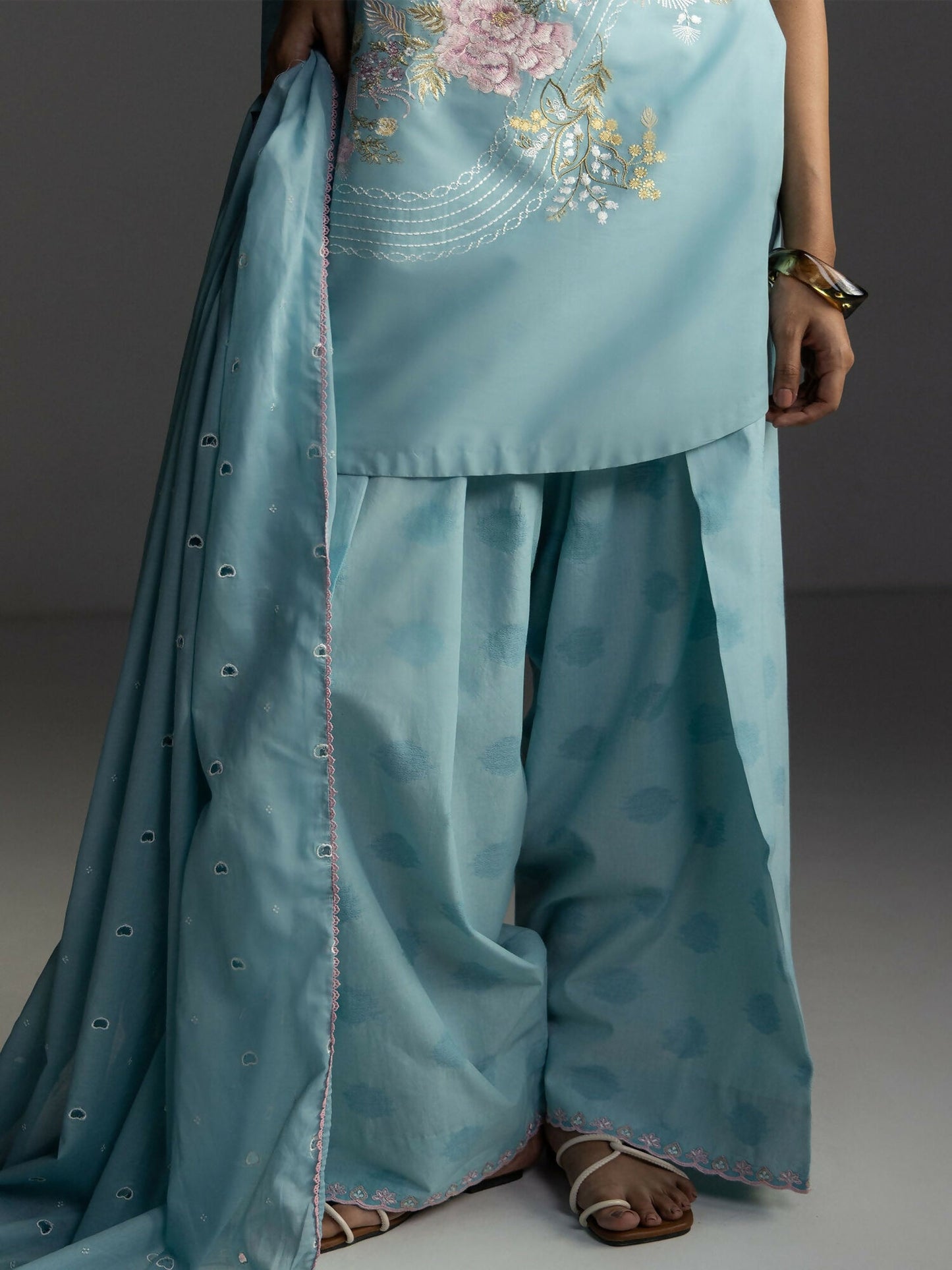COCO by Zara Shahjahan Lawn'26 Embroidered Unstitched 3-Piece Suit-Evia-9B