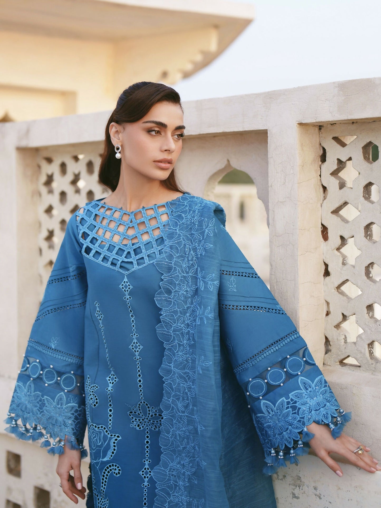 Parishay Shangrila Lawn Embroidered Unstitched 3-Piece Suit-SLA-13