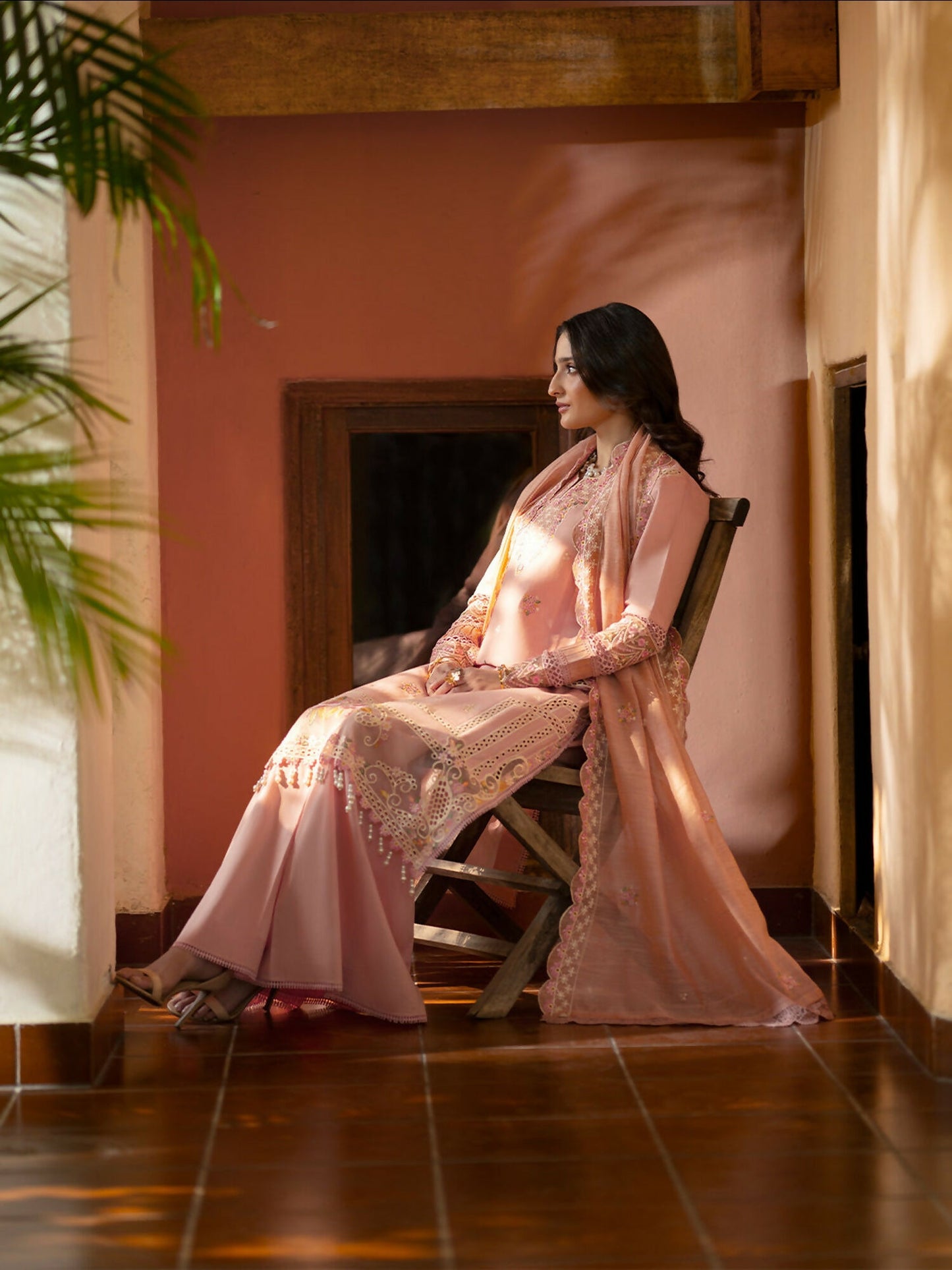 Mahnur Angan Lawn'26 Embroidered Unstitched 3-Piece Suit-AN-004