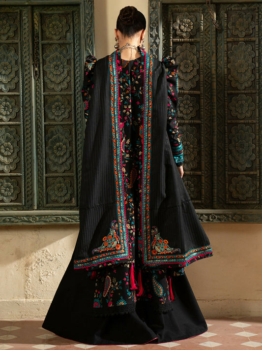 Binilyas Gulrukh Khaddar Embroidered Unstitched 3-Piece Suit-67-A