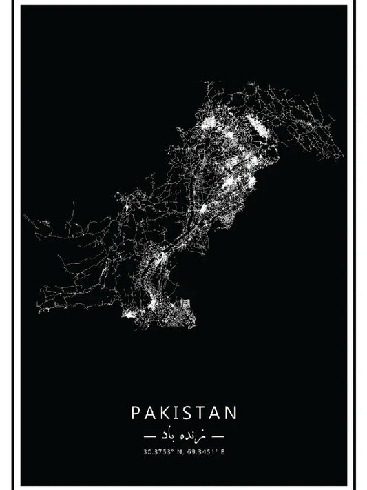 MappedPK Pakistan Printed Map