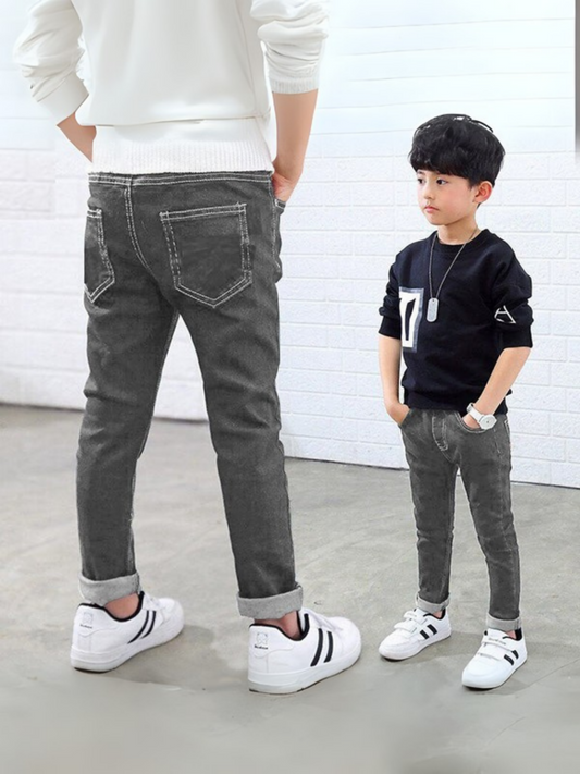 Funky's Plain Classy Stretchy Slim Fit Denim Pant-12031