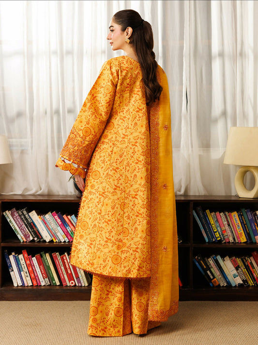 Mahnur Leila Lawn'26 Embroidered Stitched 3-Piece Suit-L-07