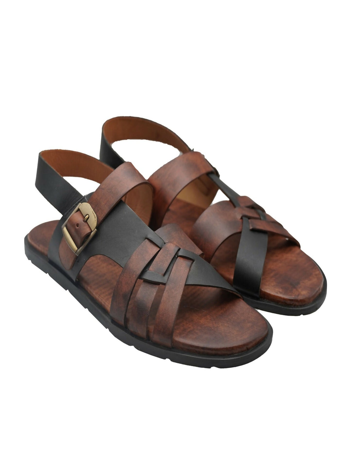 Men's cow leather sandals by Royale Leather with sleek finish and durable design, ideal for casual and semi-formal wear