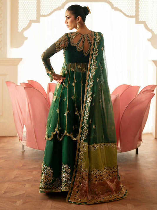 Parishay Ranibagh Luxury Formals Net Embroidered Unstitched 3-Piece Suit-Rooh-e-Gul