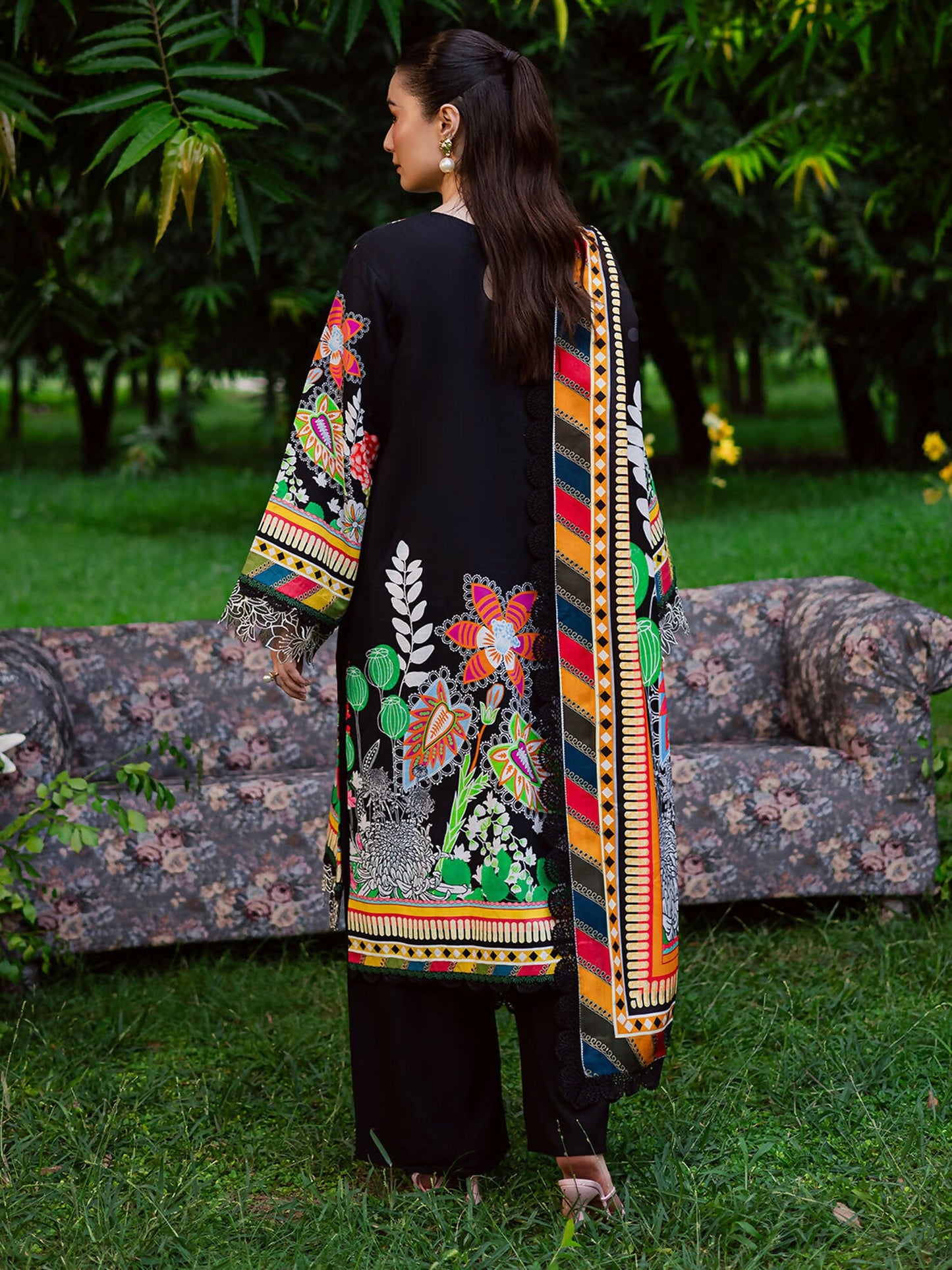 Mahnur Gardenia Khaddar Embroidered Unstitched 3-Piece Suit-GR-06