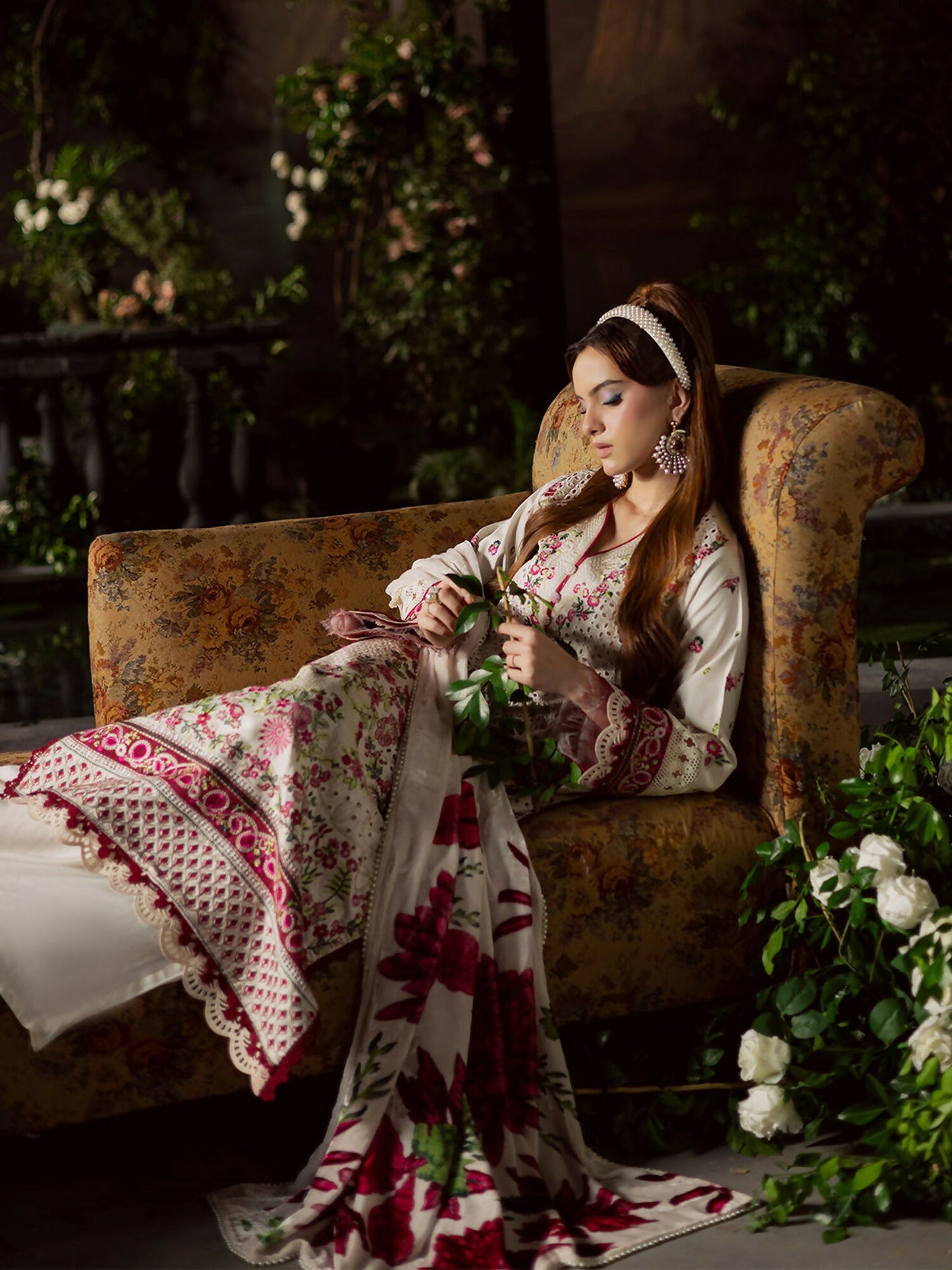 Mahnur Amelia Kotrai Embroidered Stitched 3-Piece Suit-CK-002