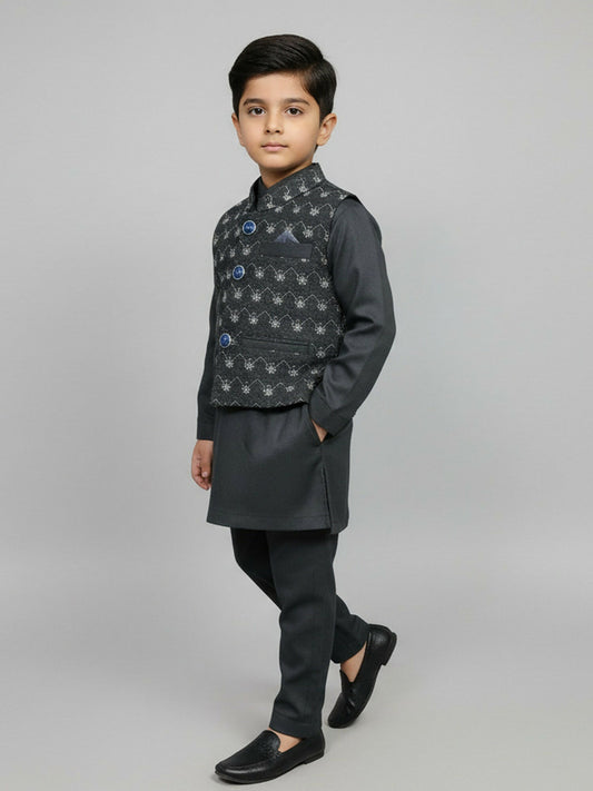 Tashu Wash & Wear Embroidered Stitched 3-Piece Suit-TB3-149