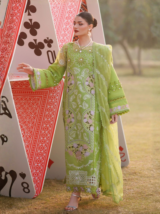 Parishay Summer Queen Lawn Embroidered Unstitched 3-Piece Suit-SQ-03