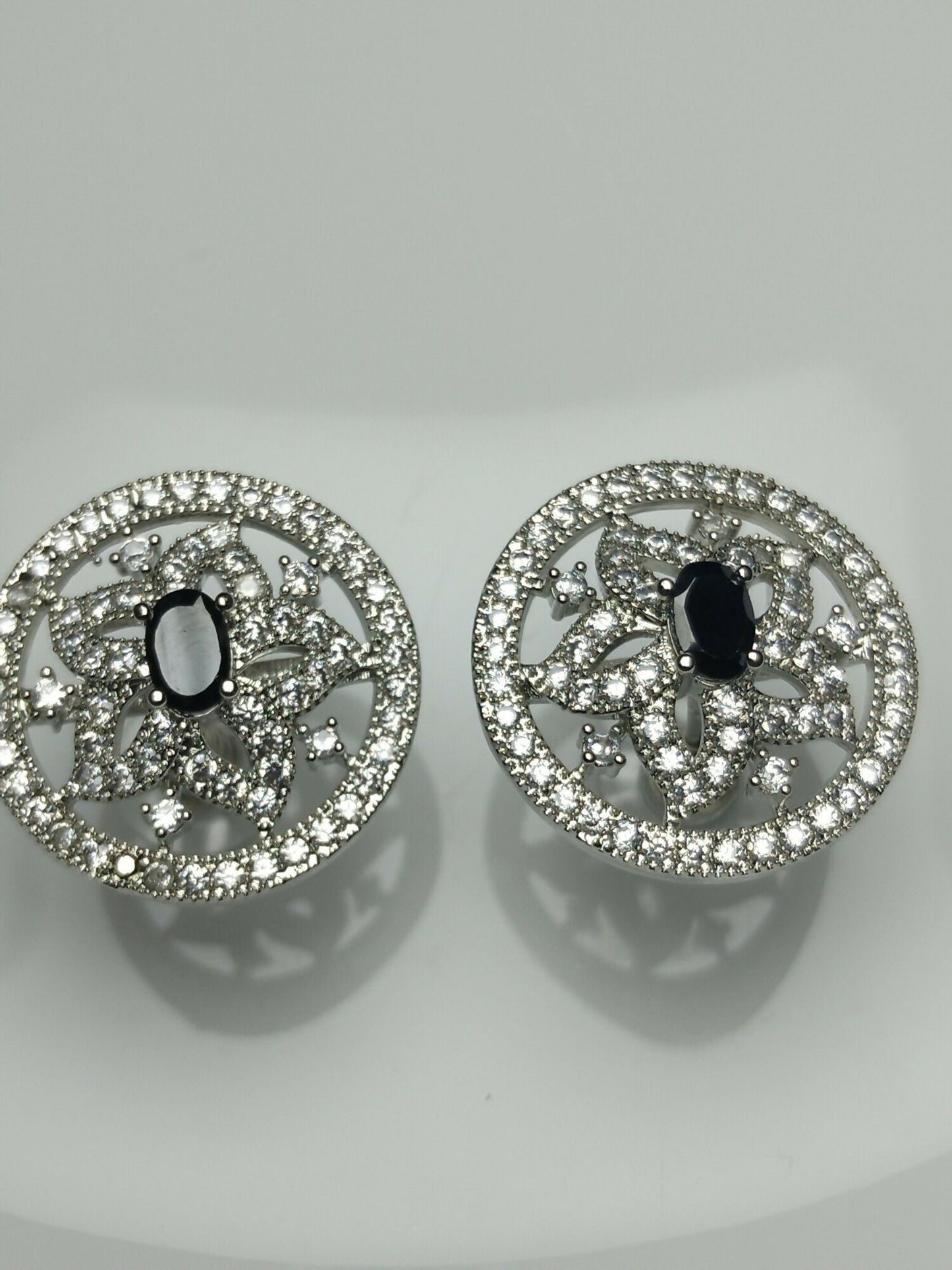 H&A Jewellery One Carat American Diamond Stud Earrings