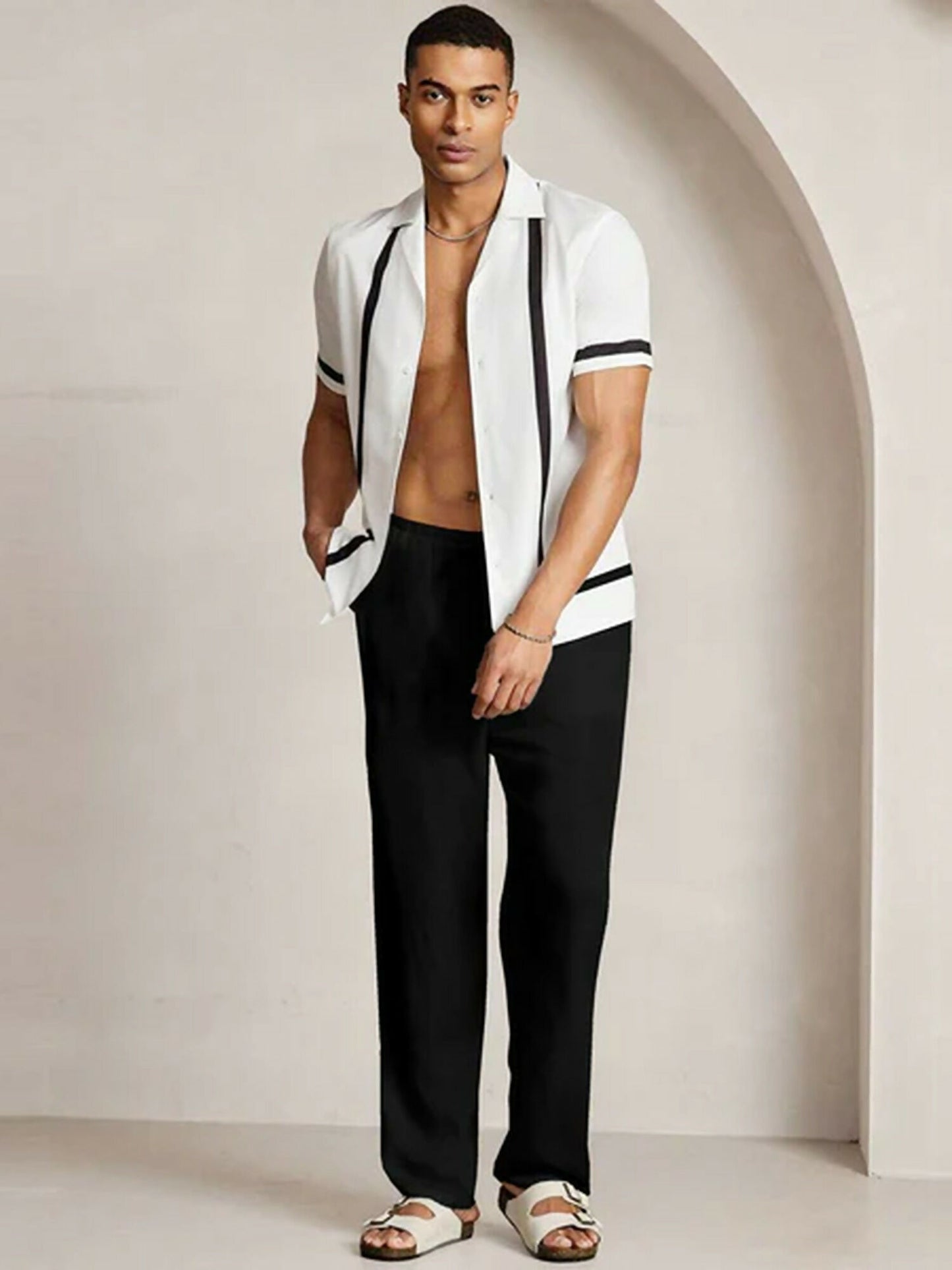 Jupiter Plain Blackline Contrast Coord Set-15108