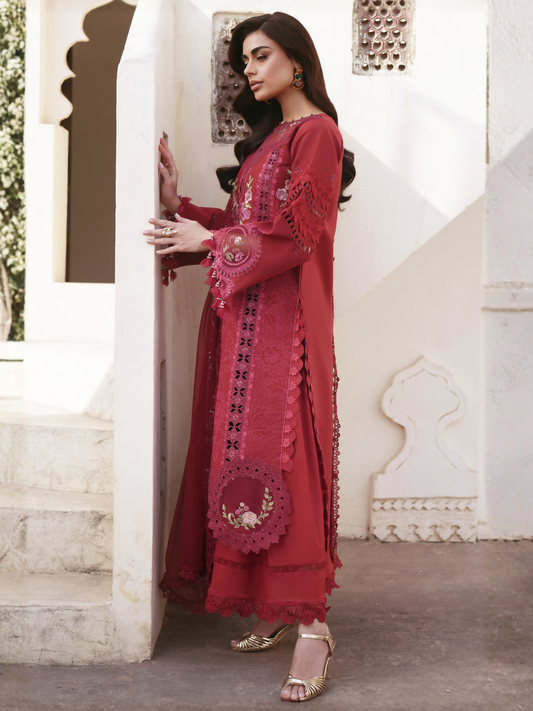 Parishay Shangrila Lawn Embroidered Unstitched 3-Piece Suit-SLA-12