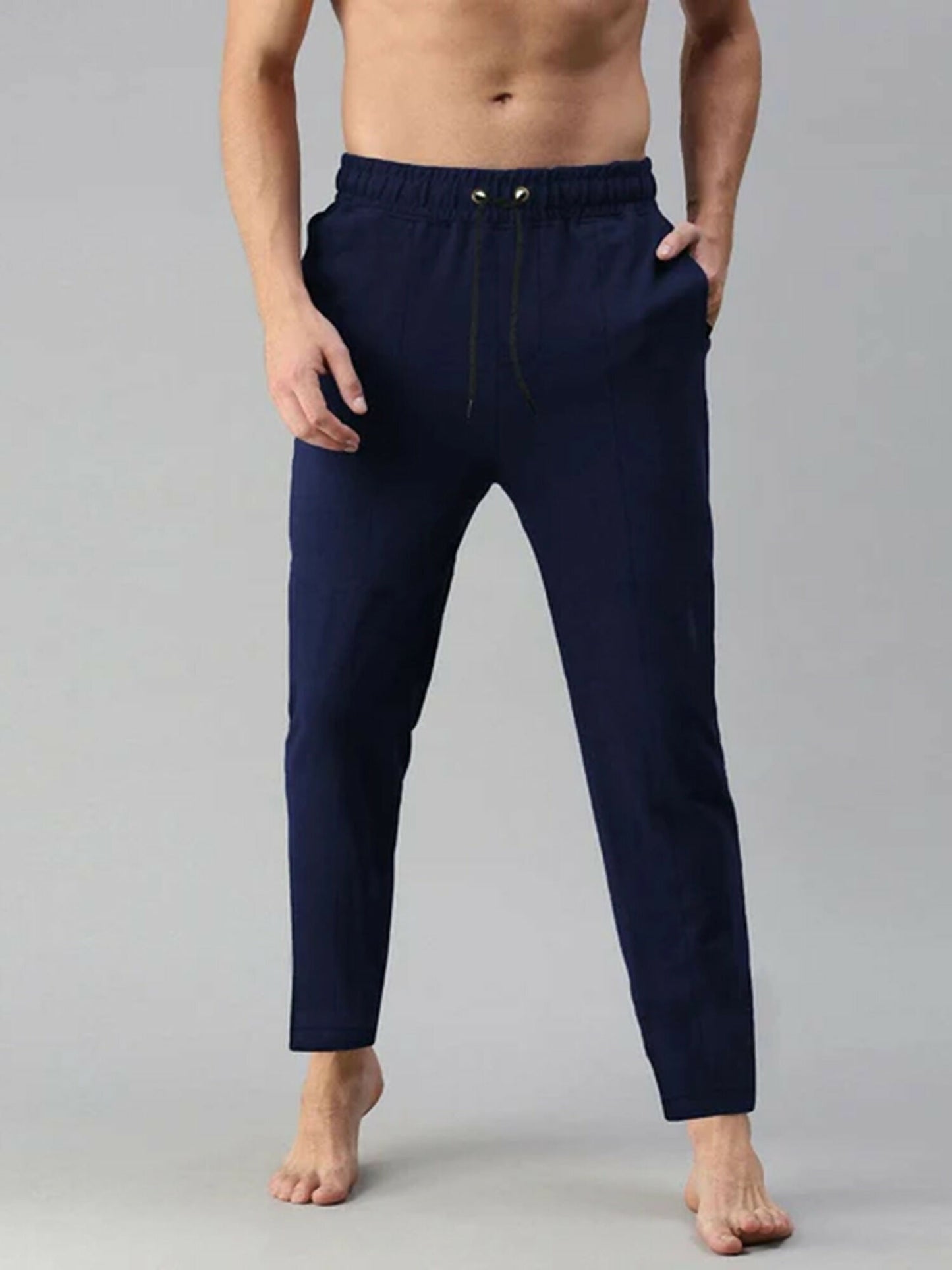 Jupiter Plain High Quality Double Belt Fleece Trousers-11913