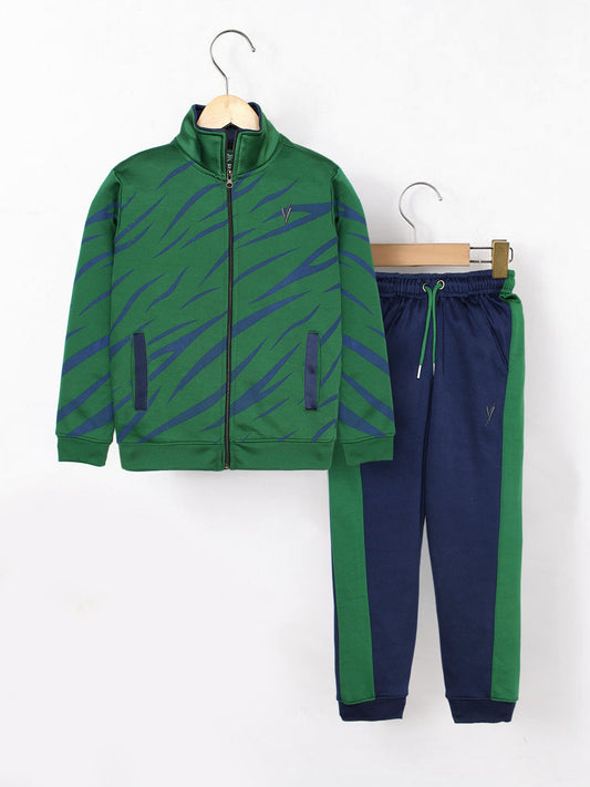 Velvour Fleece Mock Neck Tracksuit-VWT27-A