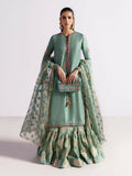 Hussain Rehar Candy Soap Raw Silk Embellished Stitched 3-Piece Suit-Gelar