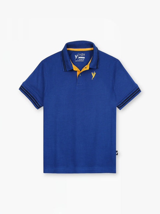 Velvour Boys Pique Tipping Collar Polo Shirt-VP11-C