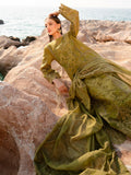 Mahnur Sirene Luxury Lawn Embroidered Unstitched 3-Piece Suit-Adrienne
