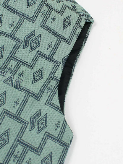 Velvour Boys Jacquard Printed Waistcoat-VW06-B