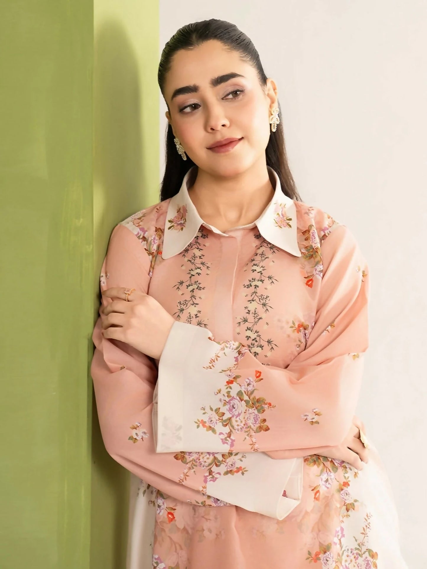 Panache Apparel Dear Summer Silk Lawn Printed Stitched Suit-Petal Play