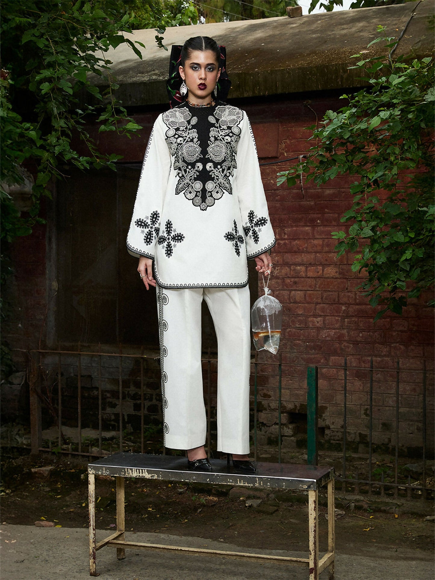 Jugnu By Hussain Rehar Mono 2025 Edit IV Cotton Embroidered Stitched 2-Piece Suit-Naren