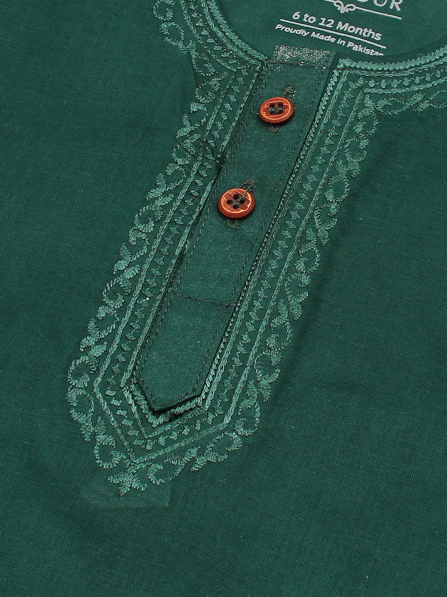 Velvour Boys Cotton Embroidered Stitched Kurta Pajama-VK05