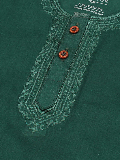 Velvour Boys Cotton Embroidered Stitched Kurta Pajama-VK05