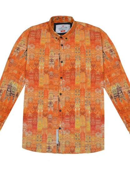 Jupiter Cotton Linen Flame Shirt-11523
