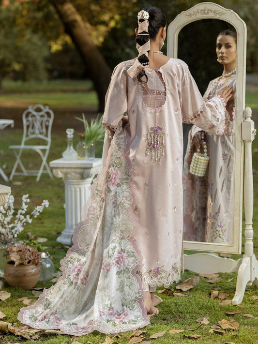 Pink Rabazka Lawn Embroidered Unstitched 3-Piece Suit-WUS-SV1-25-LUX-02