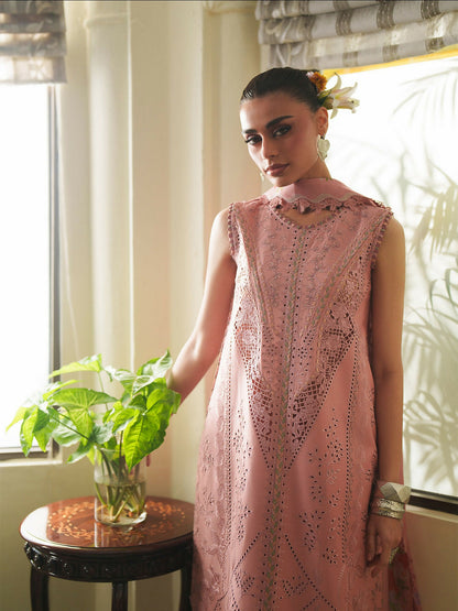 Binilyas Heritage Dore Summer'26 Lawn Embroidered Unstitched 3-Piece Suit-173-B