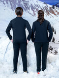 Velvour Fleece Mock Neck Tracksuit-VWT26-B