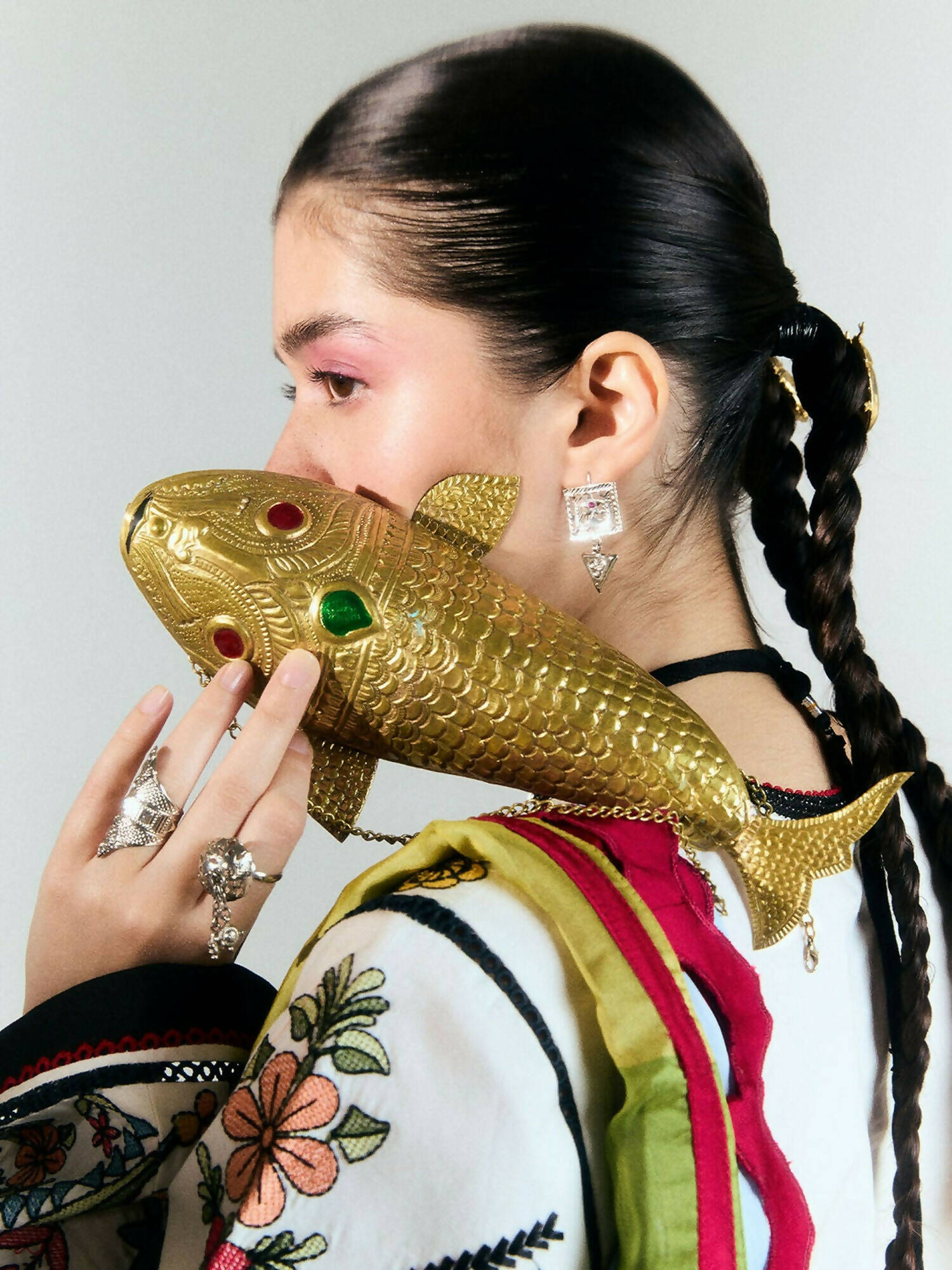 Jugnu by Hussain Rehar SS'25 Edit II Cotton Embroidered Unstitched 3-Piece Suit-TIYA