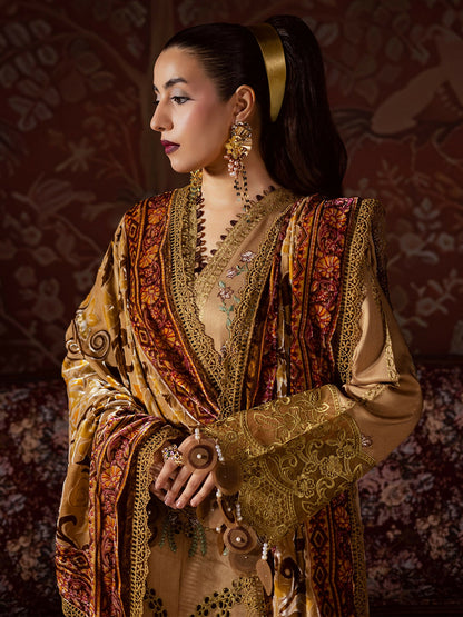 Mahnur Amelia Kotrai Embroidered Stitched 3-Piece Suit–CK-006
