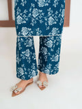 Stylish Collection Enchant Pret Linen Printed Co-Ord Set-Rose Teal