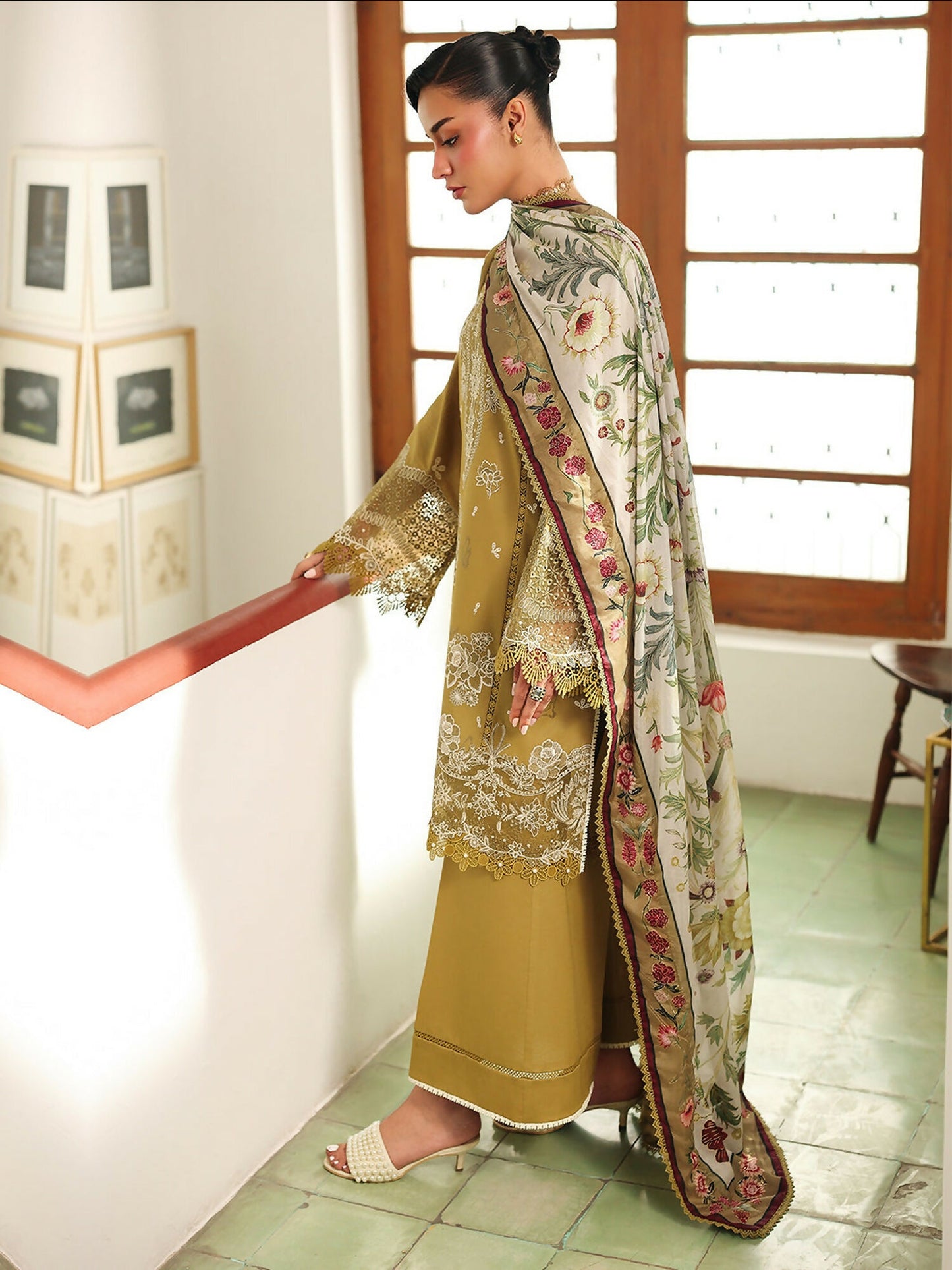 Binilyas Lumina Summer Lawn Embroidered Unstitched 3-Piece Suit-L76-B