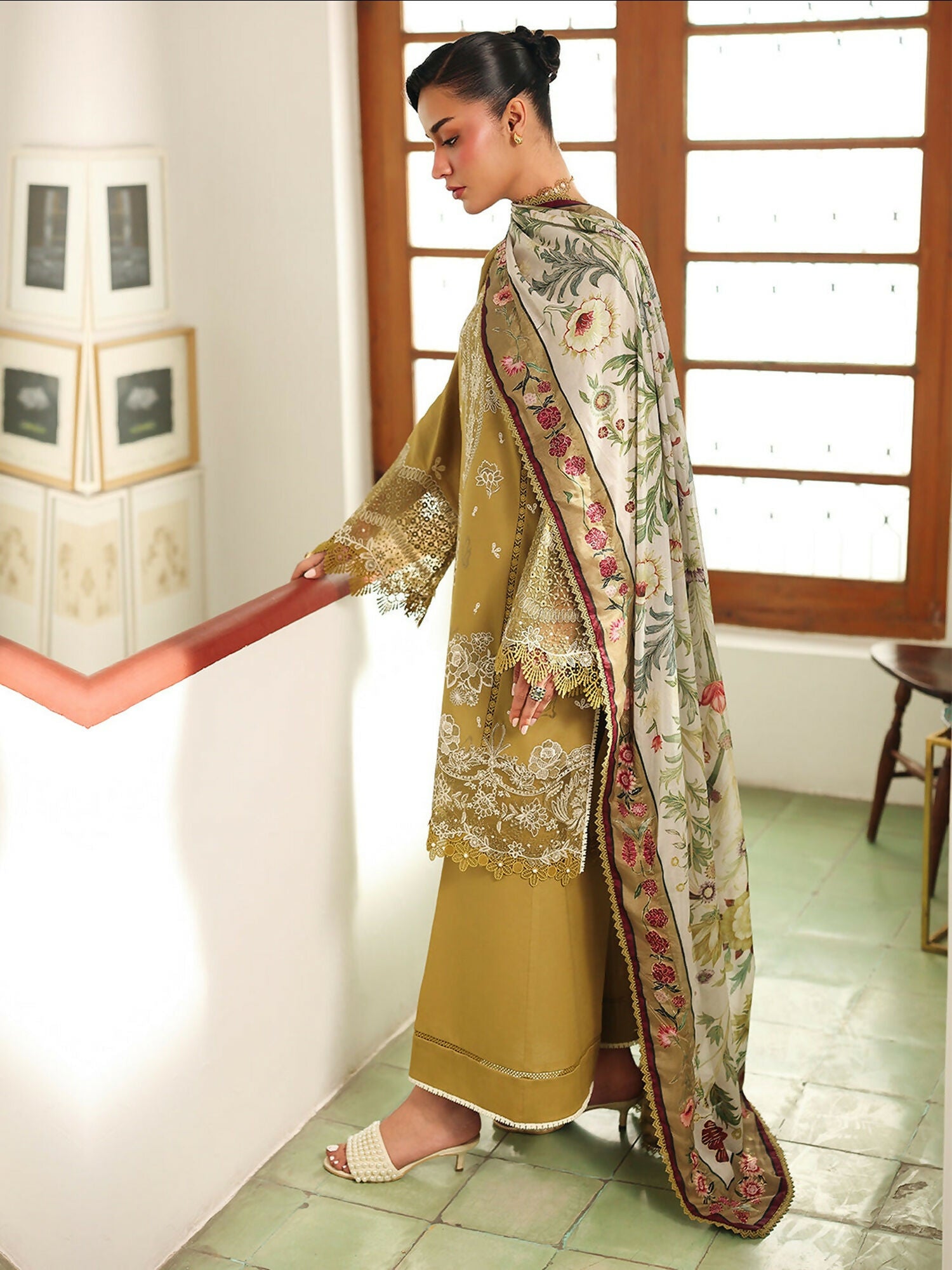 Binilyas Lumina Summer Lawn Embroidered Unstitched 3-Piece Suit-L76-B