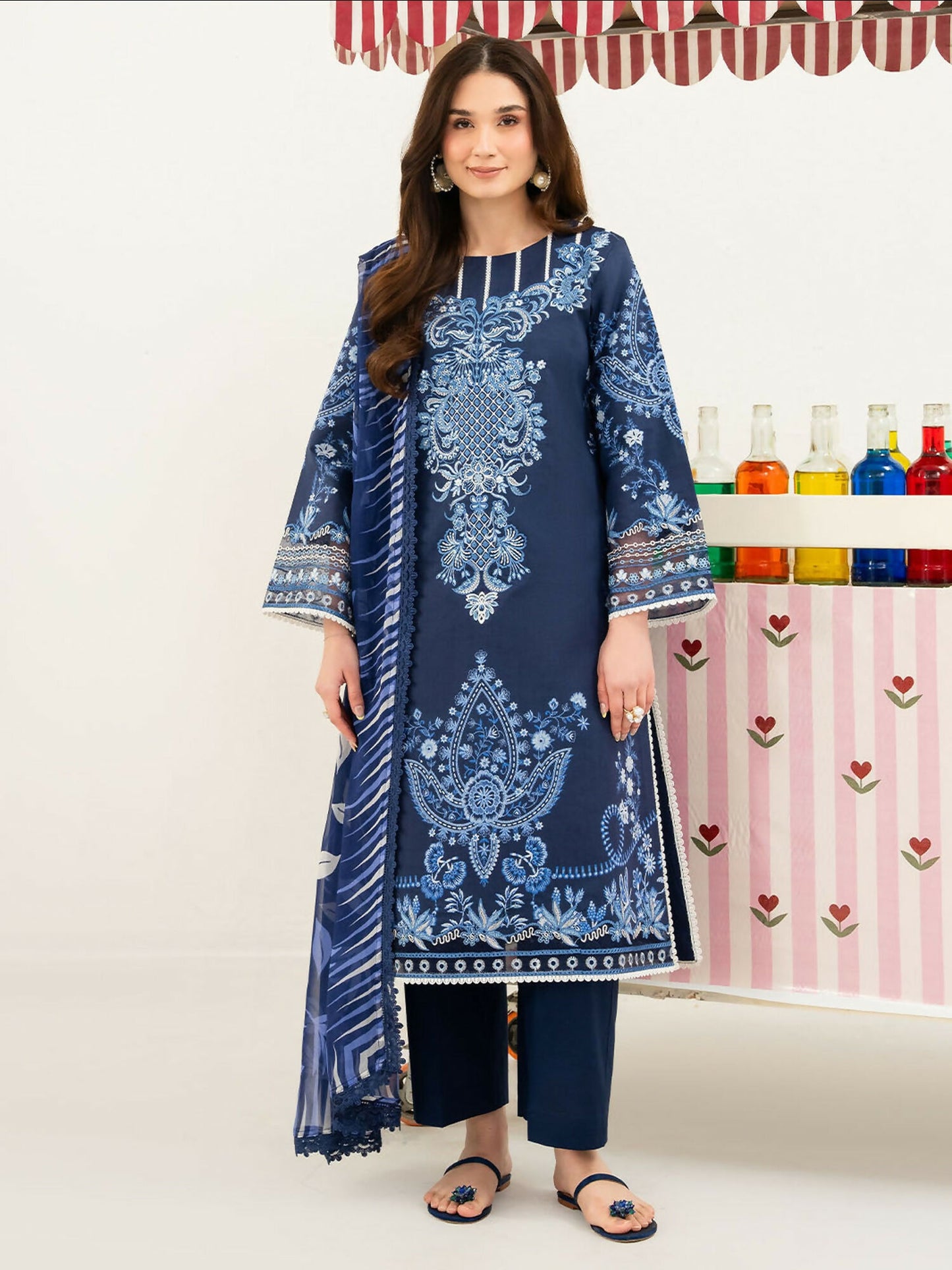 Mahnur Anaya Lawn Vol-1 Embroidered Unstitched 3-Piece Suit-ANA-018