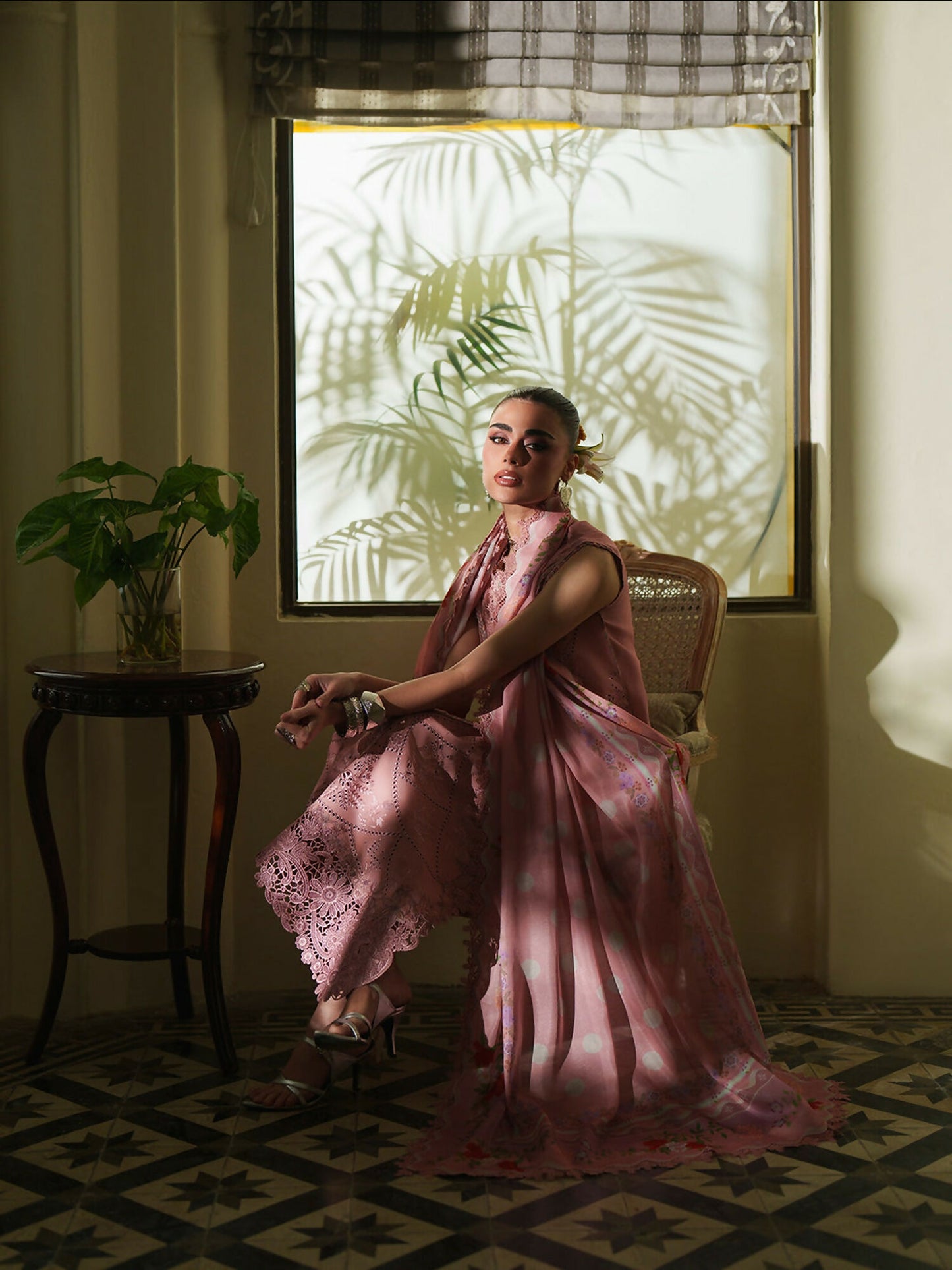 Binilyas Heritage Dore Summer'26 Lawn Embroidered Unstitched 3-Piece Suit-173-B