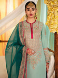 Hussain Rehar Khawab Ghar Raw Silk Embellished Stitched 3-Piece Suit-Imroz