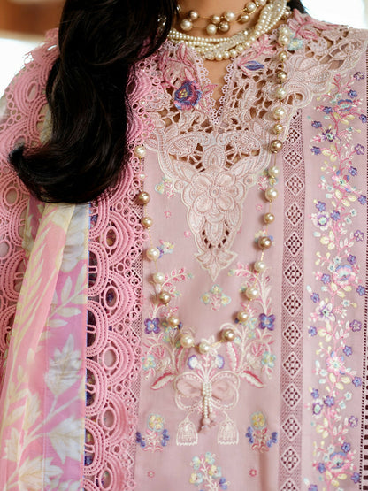 Mushq A Moi Luxury Lawn Embroidered Unstitched 3-Piece Suit-Opulent Whisper