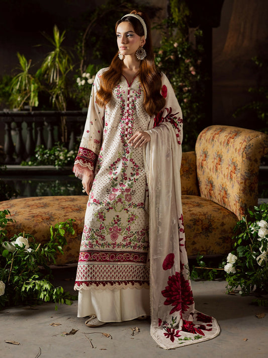 Mahnur Amelia Kotrai Embroidered Unstitched 3-Piece Suit-CK-002