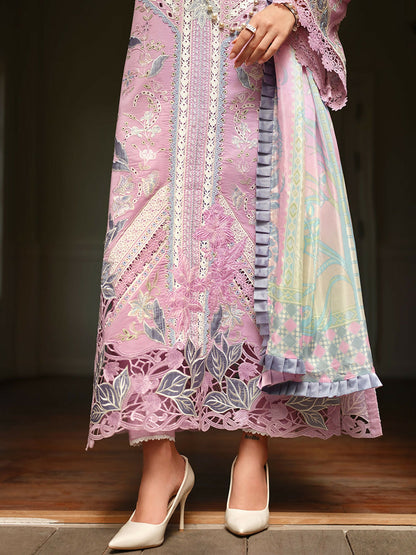 Mushq A Moi Luxury Lawn Embroidered Unstitched 3-Piece Suit-Endless Love