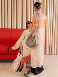 Hussain Rehar Pay Day Vol II Organza Stitched 3-Piece Suit-Mia