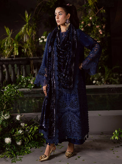 Mahnur Amelia Kotrai Embroidered Unstitched 3-Piece Suit-CK-004